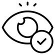 © Admotret - Eye contact icon in vector illustration