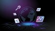 © picbox - Digital marketing e-commerce symbol technology. Generative AI technology.