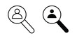 © Franklin - job vacancy icon. Set of black vectors