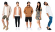 © Rawpixel.com - PNG Diverse group casual fashion on transparent background