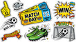 © Mostafizur - Football Match Day Sports Sticker Collection