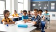 © Hanasta - Students Engaged in Classroom Learning Activity.