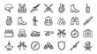 © ULFAITA - Military tactical gear and defense equipment icons.