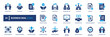 © AhmadTriwahyuutomo - Business deal icon set. partnership, agreement, negotiation, management, corporate. solid style icon collection