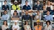 © 3AN - A comprehensive grid collage showcasing various professional careers and diverse occupations.