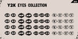 © Bijoy - Collection of grunge style ink drawings of eyes arranged in a grid on a muted background
