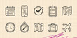 © Broke Stoke - Hand drawn vintage black ink scribble doodle vector set of ecommerce online shopping technology medicine and transport vehicles