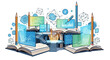 © miracley - Education Learning Concept With Books.