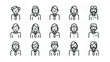 © Dums Zakgar - Diverse Group of People with Varied Hairstyles and Accessories.