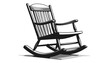 © daeng - Black Wooden Rocking Chair Furniture.