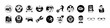 © HMWaliullah - Set of flat icons showing various activities and objects - Modern flat icons depicting diverse activities, objects, and symbols like sports, travel, communication, and emotions in a clean style.