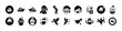 © HMWaliullah - Flat icons set of various activities and objects - A collection of 16 simple, clean flat icons depicting diverse objects, activities, and symbols for versatile use in designs and projects.