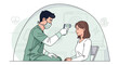 © Fatah - Medical Professional Checking the Body Temperature of a Patient with a Thermometer