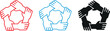 © JOBAER GRAPHIC - Teamwork icon vector. teamwork, collaboration, and community symbol. vector illustration most effective concept