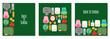 © C Design Studio - Back to School Posters Set with Cute Kawaii School Supplies and Classroom Characters
