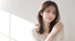 © mocography - 透明感のある大人可愛いモデル女性の美容ポートレート