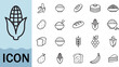 © Creative Icon Store  - Food icon collection vector set healthy organic natural meal