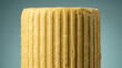 © Fahmi - Macro Close-up of Textured Yellow Beeswax Block with Vertical Ridges