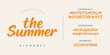 © fourmonths - The Summer warm summer vibe dry brush script font for tropical and lifestyle design projects