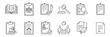 © GraphicGlow - Legal docs icon set. Showing adjudication, signatures, justice symbols, verification, approval and official documentation processes. Solid vector icons collection.