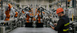 © onephoto - Industrial worker monitoring automation machines through a digital tablet in a smart manufacturing facility, supporting production control, equipment monitoring and industrial operations management.