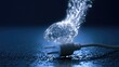 © Sitti - Glowing brain powered by electrical plug on dark, textured surface