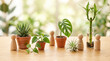 © Suresh - Multiple wooden peg figures among miniature plants representing thriving workplace culture, healthy environment, belonging, psychological safety, green office and team flourishing.
