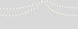 © Jobstock - Christmas garland with glowing golden bulbs isolated on transparent background. Bright festive lights create a warm holiday mood. Perfect for banners and invitations.