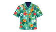 © Maulid - Vibrant floral Hawaiian short sleeve shirt.