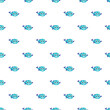 © nsit0108 - Cute cartoon blue fish creating a joyful seamless pattern background