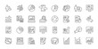 © Bezvershenko - Data Visualization icons in line design. data, visualization, analytics, chart, dashboard, report, statistics on white background vector. Data Visualization editable stroke icon