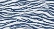© Rifumo - seamless tiger fur pattern in white and icy blue color