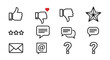 © ariya - Collection of social media and feedback icons for digital communication
