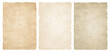 © Helga - Vintage antique paper sheet collection with old aged parchment texture isolated on transparent background