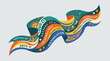 © Sastro - Colorful abstract ribbon with cultural symbols