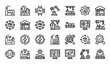 © MdAsif - Industry 4 0 line icons smart factory automation and technology concepts