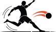 © Sunjida Akter - Dynamic soccer player silhouettes in action sequence, ideal for sports branding, athletic design, or energetic team graphics for a winning campaign