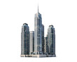 © PNG Studio 99 - Modern glass skyscraper buildings in a isolated on png transparent background isolated on a transparent background