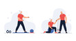 © Sofikul - Dedicated physical therapists helping senior citizens perform therapeutic exercises for healthy aging and mobility.