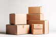 © Krystsina - Cardboard boxes prepared for shipping Stock Photo