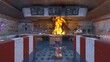 © tsuneomp - 廃墟ドライブイン　3DCGレンダリング