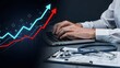 © RZ  - Healthcare professional analyzing financial growth data on laptop with medical equipment representing healthcare investment, digital innovation and industry expansion