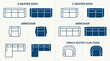 © siti - Sofa and Armchair Designs: Top View Furniture Layouts for Interior Design