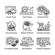 © MdRejaul - Set of predictive analytics icons showing future forecasting and data analysis concepts
