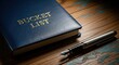 © Mira - Bucket list journal, leather notebook, pen on wood desk, goal setting
