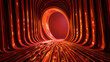 © Photonata - Abstract fiery tunnel with glowing portal