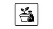 © Lah - Plant growth in pot with money bag icon, investment and business concept