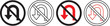 © MDParveg - No U turn sign circular red and white black traffic symbol. No u turn sign a red prohibition symbol for road traffic regulations. Concept of traffic prohibition, turn restriction, safety