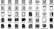 © Ghulam - Document Layout and Text Formatting Icon Set Vector for Editorial Design, Publishing Software & Technical Documentation (EPS)