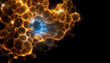 © TB27 - bstract pharmaceutical molecular medicine concept featuring glowing 3D molecular structures and medical compounds on a dark background